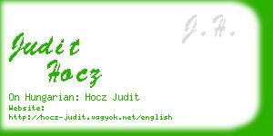 judit hocz business card